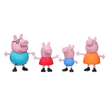 Peppa Pig Peppa's Adventures Family Figure 4-Pack - Iconic Characters for Imaginative Play