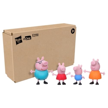 Peppa Pig Family Figure 4-Pack - Fun for Ages 3+