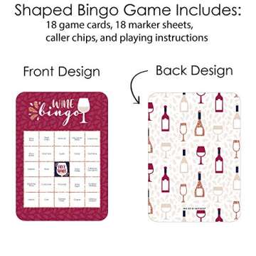But First Wine Bingo Cards - Fun Party Game