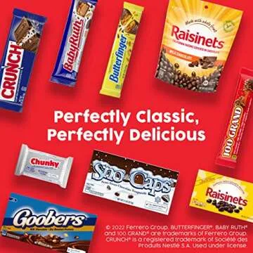 Butterfinger, CRUNCH, Baby Ruth & 100 Grand Assorted Bars