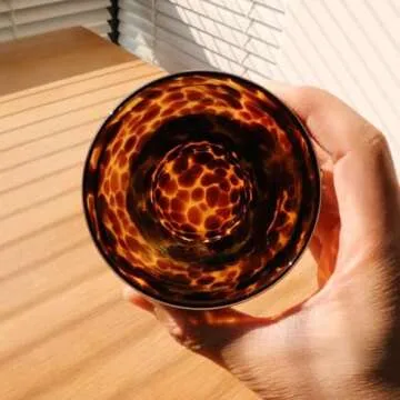 Leopard Print Vintage Drinking Glasses for Aesthetic Style