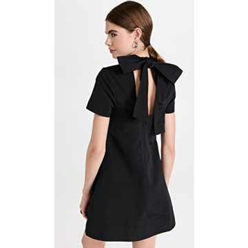 Elegant STAUD Black Mini Ilana Dress for Women