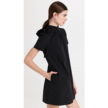 Elegant STAUD Black Mini Ilana Dress for Women