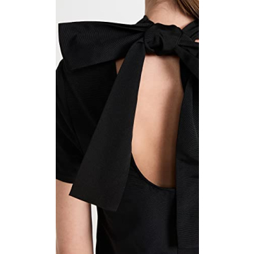 Elegant STAUD Black Mini Ilana Dress for Women