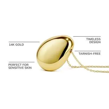 Ana Luisa Pebble Pendant Necklace - 14K Gold Plated Jewelry