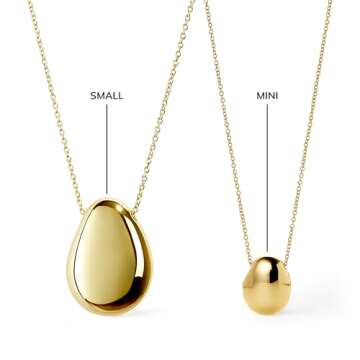 Ana Luisa Pebble Pendant Necklace - 14K Gold Plated Jewelry