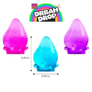 Schylling NeeDoh Dream Drop - Sensory Toy with Groovy Goo Filling - Three Random Colors - Ages 3 and Up - 3 Pack