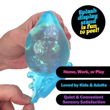 Schylling NeeDoh Dream Drop - Sensory Toy with Groovy Goo Filling - Three Random Colors - Ages 3 and Up - 3 Pack