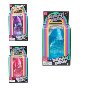 Schylling NeeDoh Dream Drop - Sensory Toy with Groovy Goo Filling - Three Random Colors - Ages 3 and Up - 3 Pack