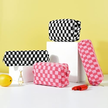 AllReal 4-Piece Christmas Makeup Bag Set for Women