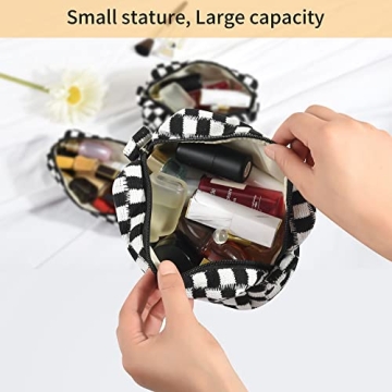 AllReal 4-Piece Christmas Makeup Bag Set for Women