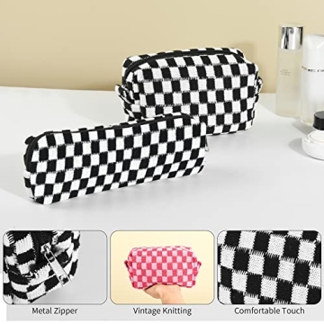 AllReal 4-Piece Christmas Makeup Bag Set for Women