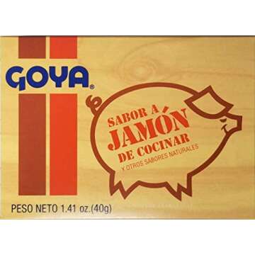 Goya Ham Flavored Concentrated Seasoning 1.41oz | Sabor a Jamon (Pack of 03)
