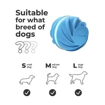 Cheerble [Replaceable Shell Intelligent Interactive Dog Toy Ball with LED Lights, Wicked Ball, 3 Interactive Modes, Active Rolling Ball, Self Moving