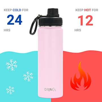 DRINCO Stainless Steel Vacuum Insulated Water Bottle