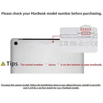 BaayCerrie Woven Textured Design for MacBook Air 13.6 inch Case Beige Model A3113 A2681 2024 2022 M3...