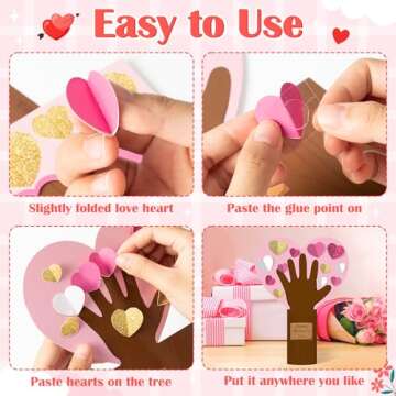 Haooryx Mother’s Day 3D Heart Trees DIY Craft Kit