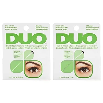 DUO Brush-On Strip Lash Adhesive with Vitamins A, C & E - Clear, Non-Irritating, Fast-Drying Lash Gl...