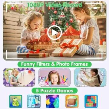 Kids Camera Instant Print - Kids Instant Cameras That Print Photos Digital Camera for Kids 1080P Toys Camera with Instant Pictures Birthday Gifts for 3 4 5 6 7 8 9 10 11 12 Year Old Girls Boys
