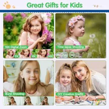 Kids Camera Instant Print - Kids Instant Cameras That Print Photos Digital Camera for Kids 1080P Toys Camera with Instant Pictures Birthday Gifts for 3 4 5 6 7 8 9 10 11 12 Year Old Girls Boys