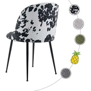 Guyou Modern Upholstered Dining Chairs Set of 2