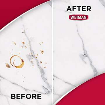 Weiman Quartz Countertop Cleaner and Polish (2 Pack w/Micro Towel) Clean and Shine Your Quartz Countertops Islands and Stone Surfaces with Ultra Violet Protection