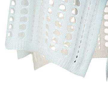 Pcunitly Women Crochet Cover Up Beach Swimsuit Coverups White S