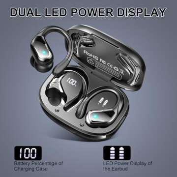 Bluetooth 5.4 Earbuds with 75Hrs Playtime and IPX7 Waterproof