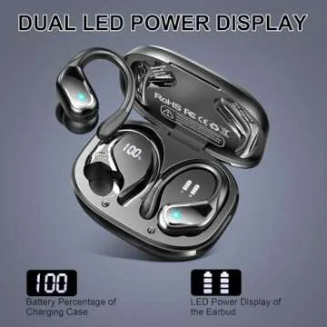 Bluetooth 5.4 Earbuds with 75Hrs Playtime and IPX7 Waterproof