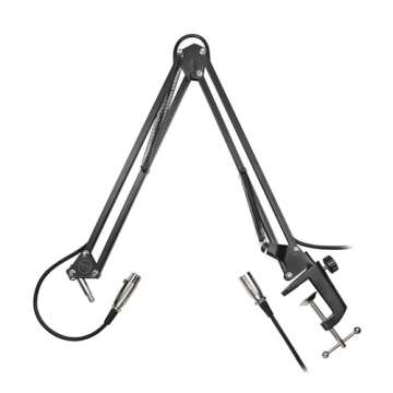 Audio-Technica AT2020 Streaming/Podcasting Studio Microphone Pack with ATH-M20x Headphones, Boom & XLR Cable