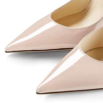 Jimishow Heeled Mules For Women Nude Rhinestone Mule Heels Pointy Closed Toe 4” Heel Party Dress Sandals Size 5-13 US