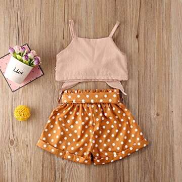 GuliriFei Toddler Girls Summer Floral Shorts Set