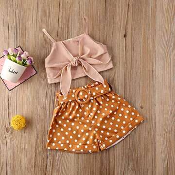 GuliriFei Toddler Girls Summer Floral Shorts Set