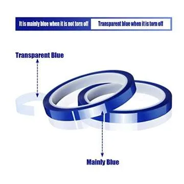 MEBMIK Blue Heat Tape 10mm x 33m High Temp No Residue