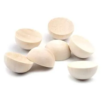 100 Natural Wooden Balls for DIY Arts and Crafts