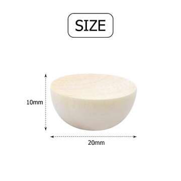 100 Natural Wooden Balls for DIY Arts and Crafts