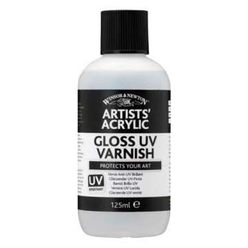 Winsor & Newton Professional Acrylic Medium, Gloss UV Varnish, 225ml (7.6-oz)