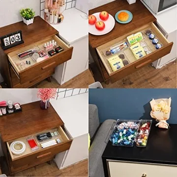 Organize Anything with 25 Pcs Clear Drawer Set