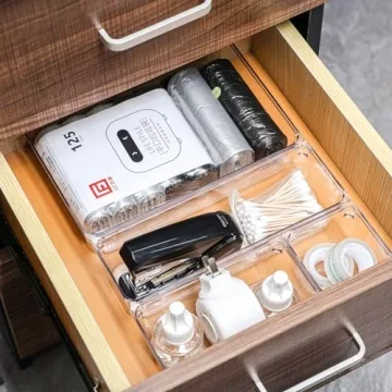 Organize Anything with 25 Pcs Clear Drawer Set