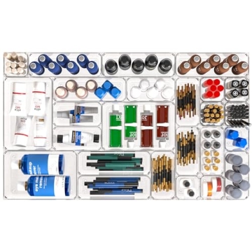 Organize Anything with 25 Pcs Clear Drawer Set