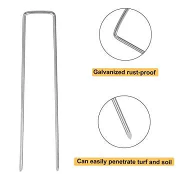 Whonline 300pcs 6 Inch Landscape Staples for Gardens