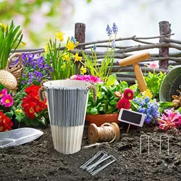 Whonline 300pcs 6 Inch Landscape Staples for Gardens