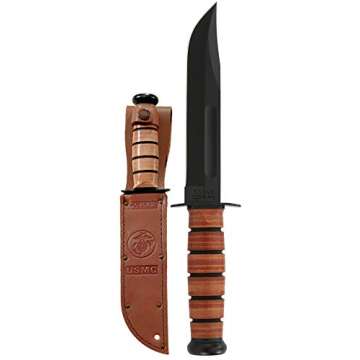 KA-BAR Full Size US Marine Corps Fighting Knife, Straight