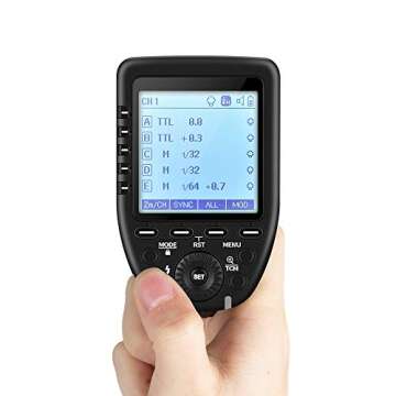 Godox Xpro-C 2.4G X System TTL Wireless Flash Trigger Transmitter & 2 * X1R-C Controller Receiver Compatible for Canon Flash…