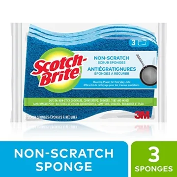 Scotch-Brite No Scratch Scrub Sponges for Gentle Cleaning
