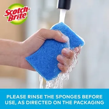Scotch-Brite No Scratch Scrub Sponges for Gentle Cleaning