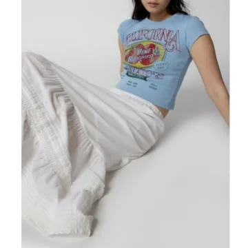 Y2K Baby Tees Cute Tomato Graphic Crop Tops for Women