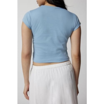 Y2K Baby Tees Cute Tomato Graphic Crop Tops for Women