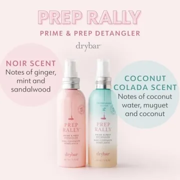 Drybar Prep Rally Prime & Prep Detangler Noir Scent - Full Size | Nourishes Hair, Detangles with Ease, Leaves Hair Soft & Manageable, Protects Hair, Cruelty Free