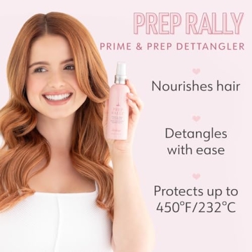 Drybar Prep Rally Prime & Prep Detangler Noir Scent - Full Size | Nourishes Hair, Detangles with Ease, Leaves Hair Soft & Manageable, Protects Hair, Cruelty Free